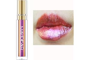 ‎MAYDEAR Maydear Chamäleon-Lippenstift, langlebiger, wasserfester, bunter, diamantschimmernder Lipgloss für Frauen und Mädchen, Make-up-Set