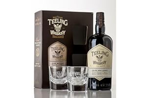 ‎TEELING Teeling Small Batch Irish Whiskey Geschenpackung mit Glas, gereift in Ex-Bourbonfässern und abgerundet in mittelamerikanischen Rumfässern, 46% vol., 70cl / 700ml