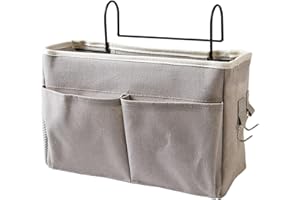 Haluway Multifunctional Bedside Organizer Dormitory Hanging Storage Bag Bedside Caddy Book Magazine Holder