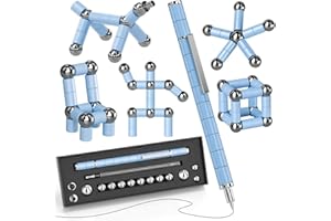 Waksox Fidget Pen Christmas Stocking Fillers- Gift for Teenage Boys Girls Aged 8-15 Years Old Fidgets Anxiety Relief Toy, Magnetic Building Blocks Birthday Gifts Cool Stuff