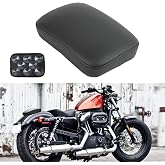 DREAMIZER Rear Passenger Seat Motorcycle Seats Motorcycle Rear Passenger Cushion with 8 Suction Cups Compatible with Harley S