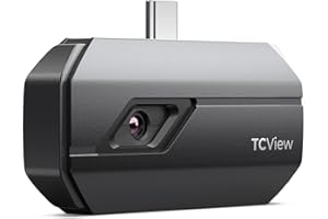 TOPDON TC001 Caméra d'Imagerie Thermique Android, 512 * 384 Résolution IISR Imageur Thermique avec Analyse Secondaire, Rapport de Test, Alarme Température, -20℃ à 550℃, pour Smartphone Tablet Windows