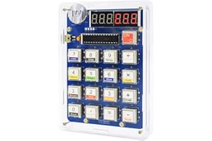 Surplex DIY Soldering Practice Kit with display Digital, 6-Digit Calculator Resistor Reader, Electronic Learning Project Set, DIY School Project, Soldering Learning and Teaching for Beginners, Adults