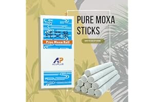 GinSen 10 Roll Pure Moxa Sticks for Moxibustion Therapy (Medical Grade), Traditional Chinese Remedy
