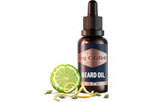 King C. Gillette Skäggolja Med Växtbaserad Argan-, Jojoba-, Avokado-, Macadamia- Och Mandelolja, 30 ml