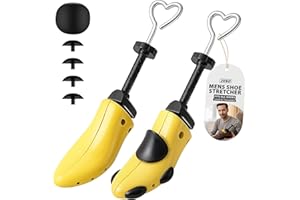 ZENO Shoe Stretcher Mens | Shoe Tree To Expand, Extend, Widen Your Shoes | Adjustable To Fit All Shoes | Ultra Durable Plastic Boot Stretcher | 2 Stretchers Included