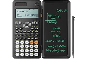 ‎NEWYES NEWYES 991ES Wissenschaftlicher Taschenrechner mit Notizblock und Stift- 417 Funktionen, Solar und Batterie Dual Stromversorgung, Ideal für Gymnasiasten, Studenten, Lehrer& Ingenieure