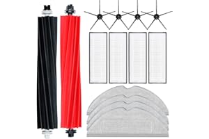YanBan 14 piezas de repuesto compatibles con Roborock S8 S8 PLUS S8+ S8 Pro Ultra aspiradora, incluye cepillo giratorio, paño de fregona, filtro Hepa y cepillo lateral