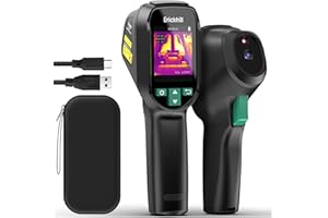 ERICKHILL Thermal Imaging Camera ETI-01, 240x240 SuperIOR Resolution, 20Hz Refresh Rate, Portable Infrared Thermometer for Home Inspection (Air Leaks, HVAC) with Laser Pointer, -20℃ to 550℃ Range