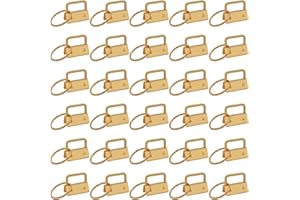 YIEMI Llavero, 30 piezas de 2,5 cm con anillos de llavero para correas de bolso, correas de hombro (oro)