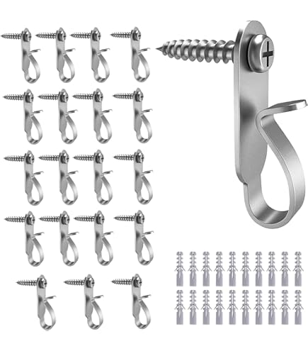 20 Stück Q-Hanger Schraubhaken - Outdoor Lichterhaken Für Weihnachtsbeleuchtung