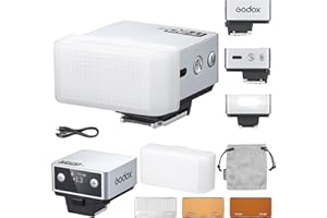 ‎GODOX Godox iT20-O iT20 O lampa błyskowa z dyfuzorem biały Speedlite 6 poziomów mocy 700 pełnych mocy lampy błyskowej TTL z kolorowym chipem magnetycznym do Olympus Panasonic DSLR(srebrny)