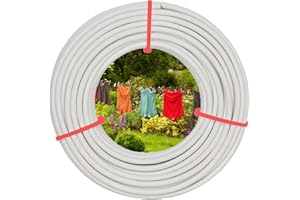 parpyon® Alambre para extender la ropa de exterior 20 m x d.4,5 mm resistente hilo tendedero para exterior Made in Italy Cable de acero revestido (alambre, 20 m)