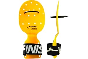 Finis Bolster Paddles de natation Jaune