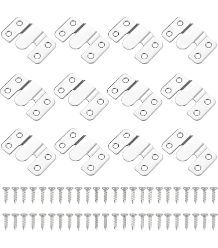 12 Supports De Montage Encastrés – Acier Inox, Pour Accrocher Cadres, Miroirs, Tableaux Facilement