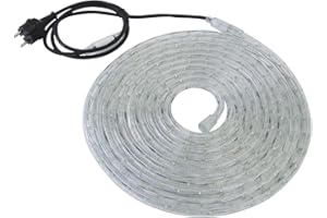 Eurolite RUBBERLIGHT LED RL1-230V weiß 3000K 9m | Flexibler LED-Schlauch für stilvolle Dekorationsbeleuchtung