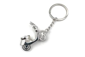 Onwomania - "-Roller Motorroller 50er Schlüsselanhänger - Metall Glücksbringer z.B. für den besten Freund, die Beste Freundin, Mama - Für Männer, Frauen & Kinder