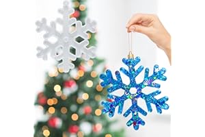 LANFLY Christmas Resin Mould,Large Silicone Snowflake Resin Ornament Mold,Snowflake Epoxy Resin Mould for Casting Christmas Tree Hanging Ornament,Christmas Molds for DIY Xmas Pendant Home Decoration