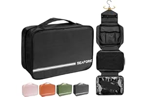 Seaforie Neceser de Viaje, Neceser Colgante Grande para Hombres y Mujeres, Bolsa de Aseo Hombre Impermeable