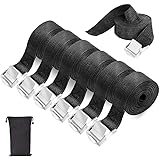 Emooqi Befestigungsriemen-Set Spanngurte, Zurrgurt Spanngurt Befestigungsgurt Auto Heckträger Fahrrad Klemschloss Gurte, mit 