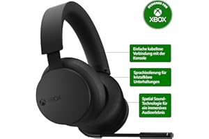 Xbox Wireless Headset: Kabelloses Headset – Kompatibel Series X|S, One und Windows-Geräten