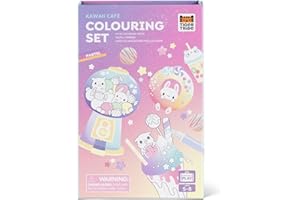 Tiger Tribe- Pastel Colouring Set/Kawaii Cafe Kits de Acuarelas, Multicolor (3760272)