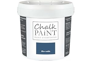 CHALK PAINT PAINT EVERYTHING CHALK PAINT Everything Bleu Nuit 5 Litres - SANS CARTIR Couleur Facilement Tous les Matériaux