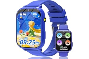 clleylise Kids Smart Watch for Boys Girls - Smart Watch for Kids Fitness Watch with 18 Fun Games, 8MP Camera, Step Counter & Sleep Monitoring, Alarm, Flashlight, for Girls Boys (Blue)