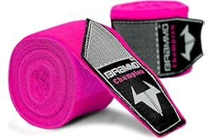 GENERIC Brammo 4.5M Boxing Hand Wraps Elasticated Inner Glove For MMA Muay Thai Kickboxing Bandages - Great Protection for MMA, Muay Thai, Kickboxing, Martial Arts Training & Combat Sports