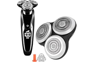 YUYTE Cabezal de Afeitadora de Repuesto, Cabezal de Corte de Afeitadora Eléctrica, Cabezal de Corte de Maquinilla de Afeitar Profesional de Acero Inoxidable Apto para Philips SH90 SH70 RQ1250