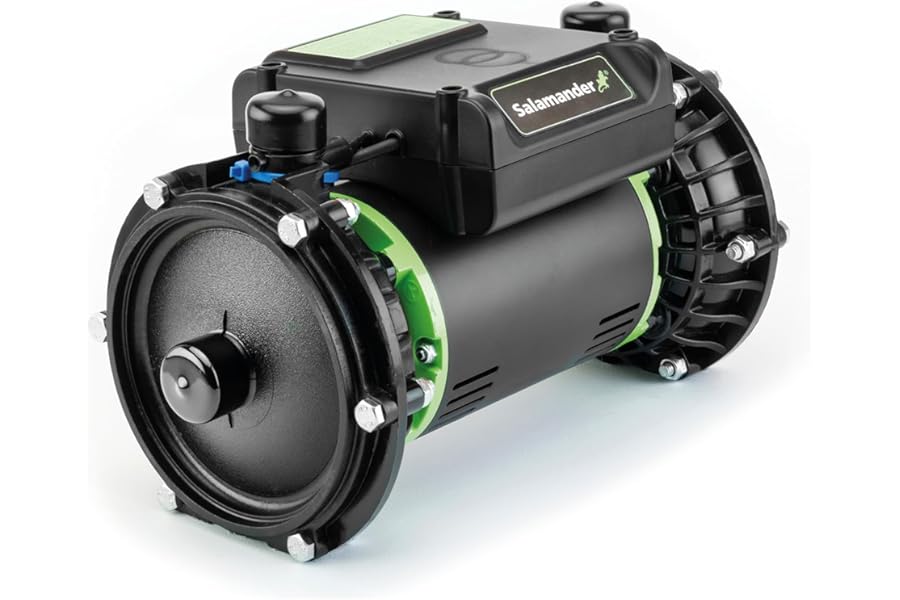 Salamander Pumps - Right Pumps RP50PT Shower Pump - 1.5 Bar Pressure - Twin End - Suitable for Positive Head, Gravity Fed Systems Only - Quiet Mark
