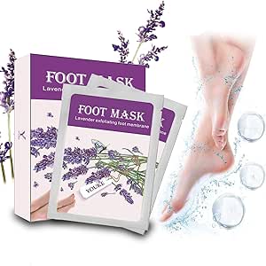 YOUKE Fu&szlig; Peeling Maske High-Effekt Lavendel 2 Paar In Einer Box, Lassen F&uuml;&szlig;e Haut weich und glatt