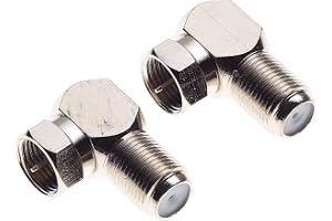 F-Type Right Angle Coax Connector För Väggmonterade TV-apparater