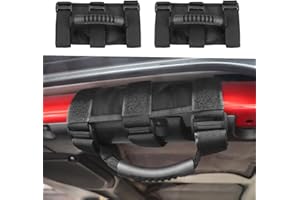 KOLOME Asideros compatibles para Wrangler JK YJ TJ CJ JK JL JLU Auto Grips Rollbügel Grips (Negro)