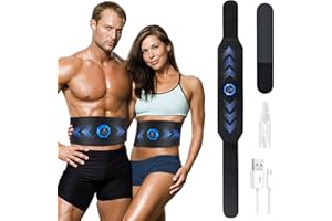 faburo Elettrostimolatore per Addominali, EMS Stimolatore Muscolare per Addominali, Braccia, Gambe, Pancia e Glutei, USB Ricaricabile, 6 modalità e 19 Livelli di Intensità, Attrezzo Fitness Home