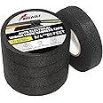 RED WOLF Automotive Wiring Loom Cloth Tape 3/4" x 50 Feet 5 Pack Multipurpose Anti Squeak Self Adhesive Felt Tape, Heat-Resistant Insulating for Car Motorcycle Vehicles Cable Fixed