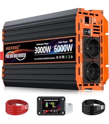 Inverter Onda Sinusoidale Modificata 3000W 12V-220V Con USB E Protezioni Integrate – Per Auto, Camper E Barca - 3