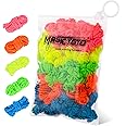 50 Pack of Yoyo Strings, 100% Polyester Professional Yo yo Strings Replacement Responsive and Unresponsive Yoyos , Blue, Green, Pink,Yellow, Orange Color