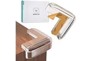 Protection Coin de Table de BEARTOP | avec Colle de TESA | Forte adhérence | protège Les bébés | Transparent & Discret | Protection Bebe Maison | securite Enfant | Garantie Satisfaction (3 Ans)*