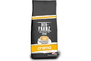 ‎DER-FRANZ DER-FRANZ Kaffee Crema, Intensität 4/5, 100% Arabica, ganze Kaffeebohnen, 1000g