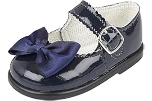 EARLY DAYS Baypods, Toddler Shoes with Hard Sole, Baby Girls First Walking Shoes with Anti-Slip Sole, First Walkers, Made in England