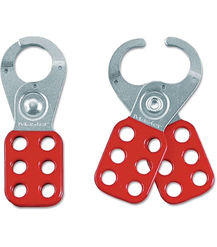 Cadenas Abus 801 Lock Out Hasp 1 Pouce Rouge - Sécurité Acier Renforcé