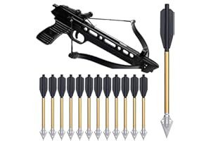 YAMAXUN 6,3-Zoll-Aluminium-Armbrustbolzen Pfeile Mit Schlagbolzen 50-Pfund Und 80-Pfund, Für Mini-Armbrust-Jagdpistole Präzisions-Zielpfeil-Bogenschießen,24 Pack - Keine Armbrust