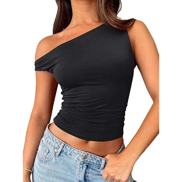 Darong Dames zomer cap mouw boothals off-shoulder top uitgaan slim fit