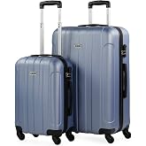 ITACA - Hard Travel Suitcases Set Trolley with Combination Lock and 4 Double Wheels 360&deg; Set Lightweight and Durable Travel S