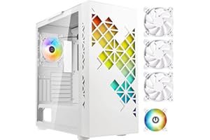 Boitier PC Moyen Tour Bitfenix Tracery ARGB Blanc
