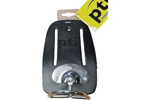 PROFESSIONAL TOOL INDUSTRIES PTI Hammer Holder Tool Belt, Swivel Holster, Hammer Loop Fit Up to 3" Tool Belt, Holstery, Compatible with Claw Hammer, Hatchet and Mallet, Used By Carpenters, Builders, Scaffolding, Electricians