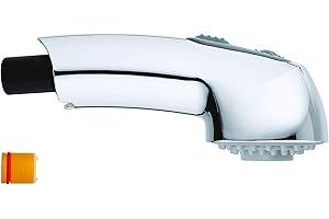 AWELIFE Varita de pulverización extraíble para grifos Grohe Pull Out, compatible con Grohe Part 46312IE0/46298IE0, cromada, fácil de instalar con juntas tóricas, ahorra un 70% en comparación con el fabricante