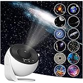 Planetaryum Galaksi Projekt&ouml;r Gece Lambası, 12 Adet HD Uzay Projeksiyon Diski, Ayarlanabilir Odak Uzunluğu, Zamanlayıcılı Kul