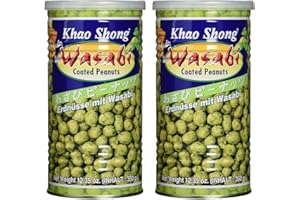 Pamai Pai® Dwupak: 2 x 350 g prażone orzeszki ziemne Wasabi ostre orzeszki ziemne
